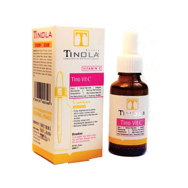 سرم ویتامین C مناسب صورت و گردن تینولا بیوتی ـ Tinola Vitamin C Serum Suitable For Face And Neck ـ تینولا