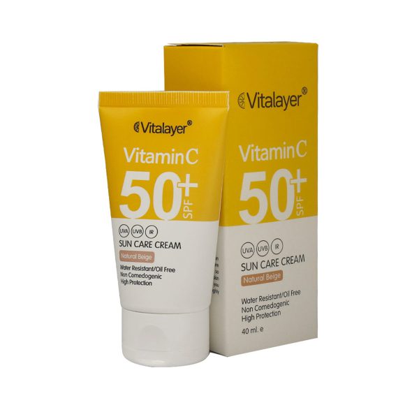 کرم ضد آفتاب رنگی حاوی ویتامین سی- Vitamin C Tinted Sun Care Cream - ویتالیر