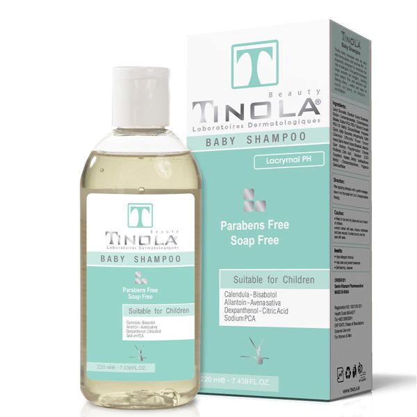 شامپو بچه تینولا فاقد پارابن و صابون ـ Tinola Baby Shampoo 220ml ـ تینولا