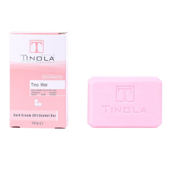 پن تینولا بیوتی کرم دار مدل تینو وت ـ Tinola Cold Cream Syndet Bar 100gr ـ تینولا