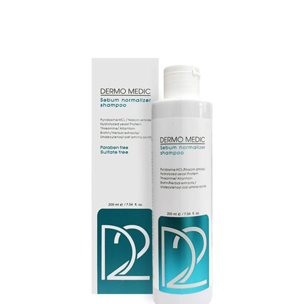 شامپو D2متعادل کننده چربی سر - Sebum Normalizer Shampoo D2- درمومدیک