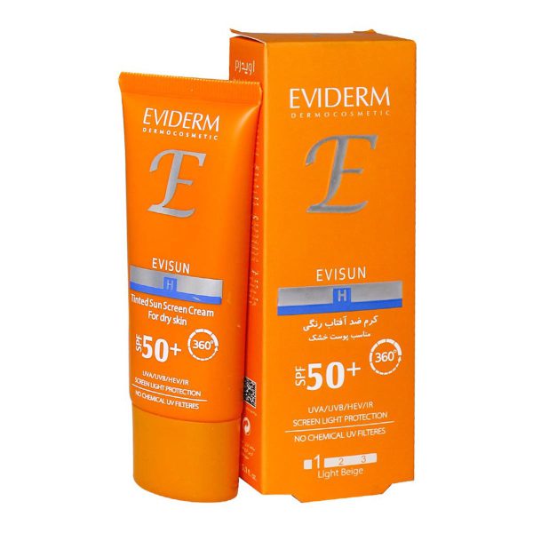 کرم ضد آفتاب اوی سان پوست خشک +SPF50 ـ Evisun Sun Screen Cream For Dry Skin SPF50 ـ اویدرم