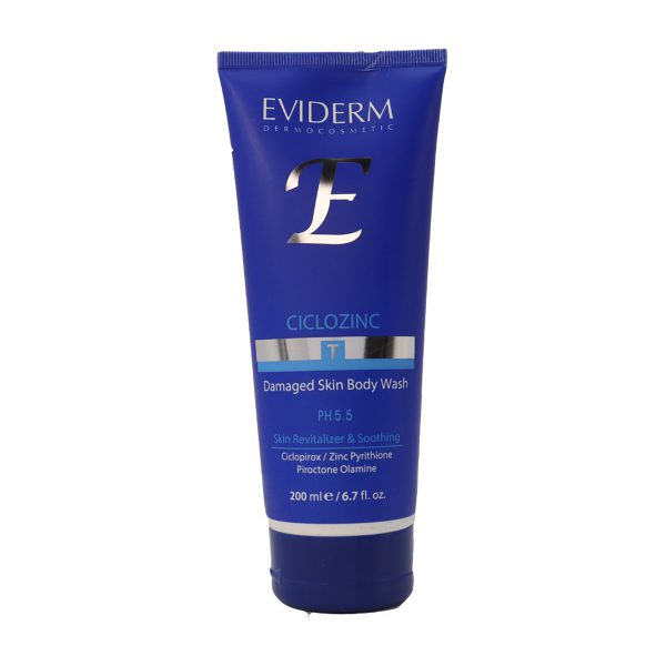 شامپو بدن اویدرم سیکلوزینک مناسب پوست های آسیب دیده ـ EVIDERM CICLOZINC Damaged Skin Body Wash 200 ml ـ اویدرم