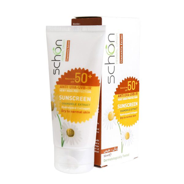 ضدآفتاب شون SPF50 پوست خشک تا نرمال ـ Schon Sunscreen SPF50 Dry To Normal Skin ـ شون