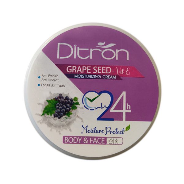 کرم مرطوب کننده دیترون مدل روغن هسته انگور حجم 200 میلی لیتر ـ Ditron Grape Seed Moisturizing Cream ـ دیترون