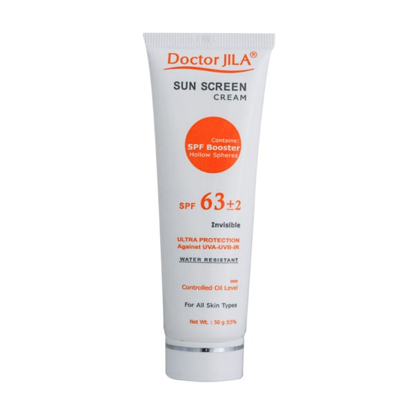 کرم ضد آفتاب فاقد چربی SPF63 دکتر ژیلا مناسب انواع پوست