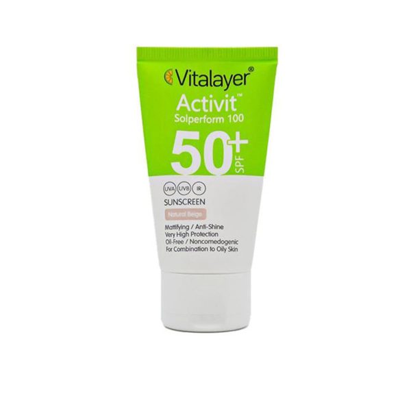 کرم ضد آفتاب پوست چرب ویتالیر SPF50