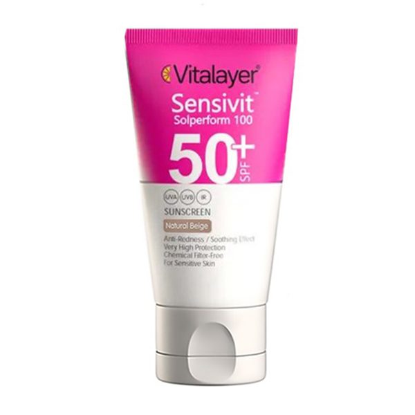 کرم ضد آفتاب پوست حساس ویتالیر SPF50