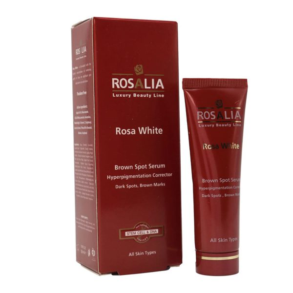 سرم ضد لک رزالیا روشن کننده ـ Rosalia Rosa White Brown Spot Serum 30 ml ـ رزالیا