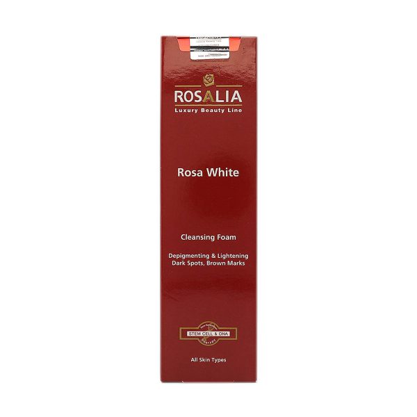 فوم رزالیا پاک کننده و روشن کننده پوست  ـ Rosa WhiteRozalia Rosa White Cleaning Foam 150 Ml ـ رزالیا